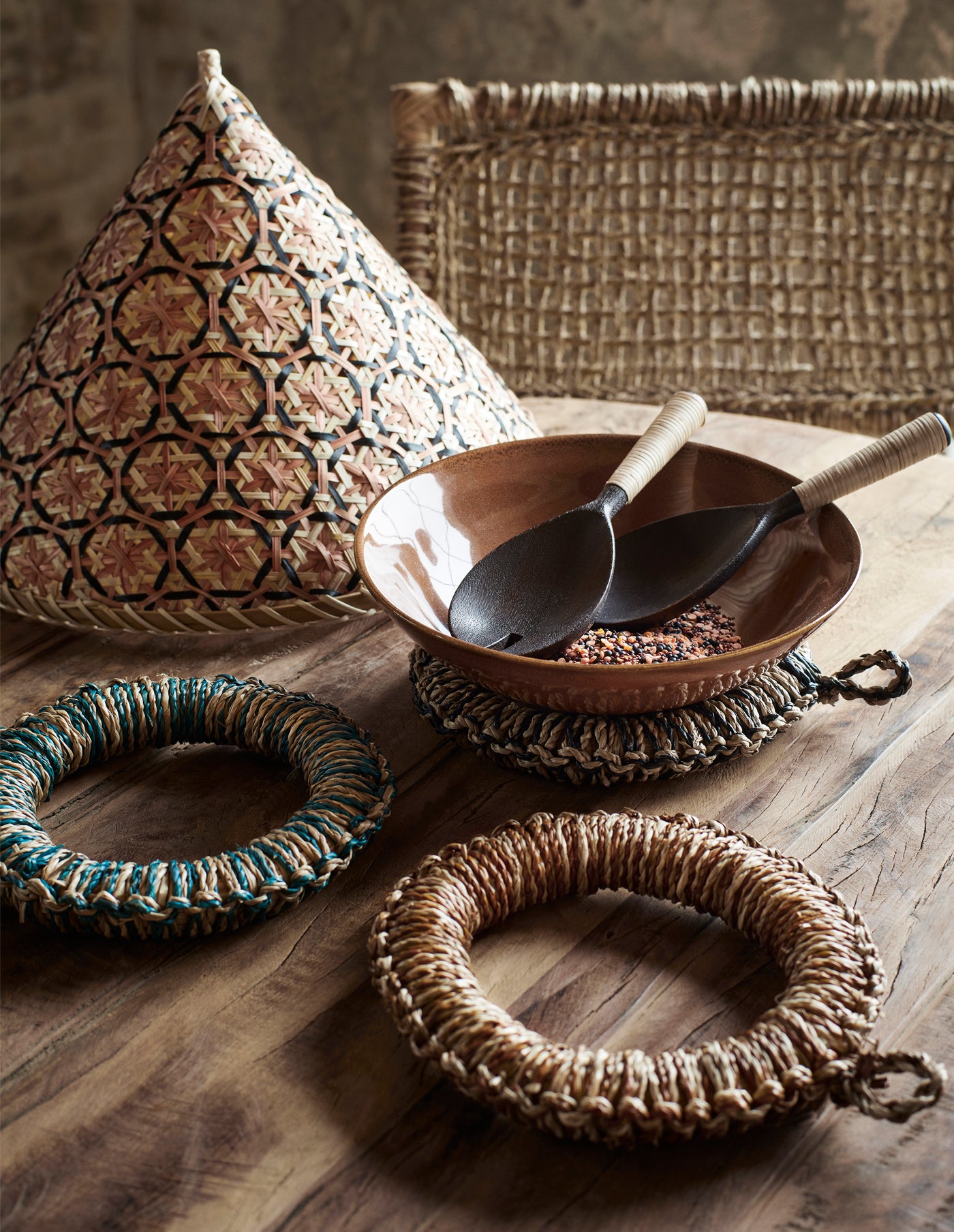 Woven Seagrass Pot Trivet, Madam Stoltz
