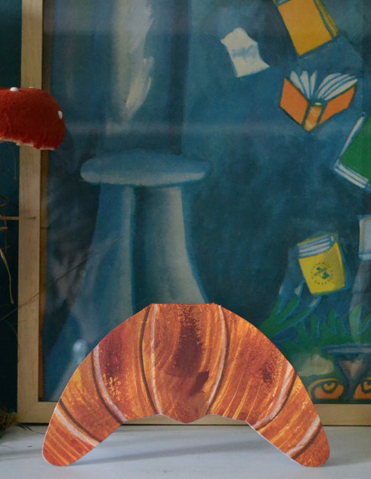 Croissant Greeting Card, Mortlake Papers