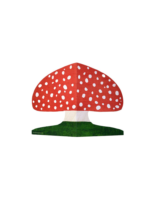 Red Mushroom Greeting Card, Mortlake Papers