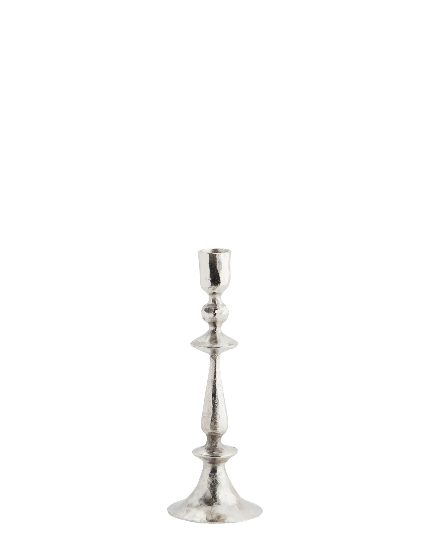 Antique Silver Hand Forged Candle Holder, Madam Stoltz