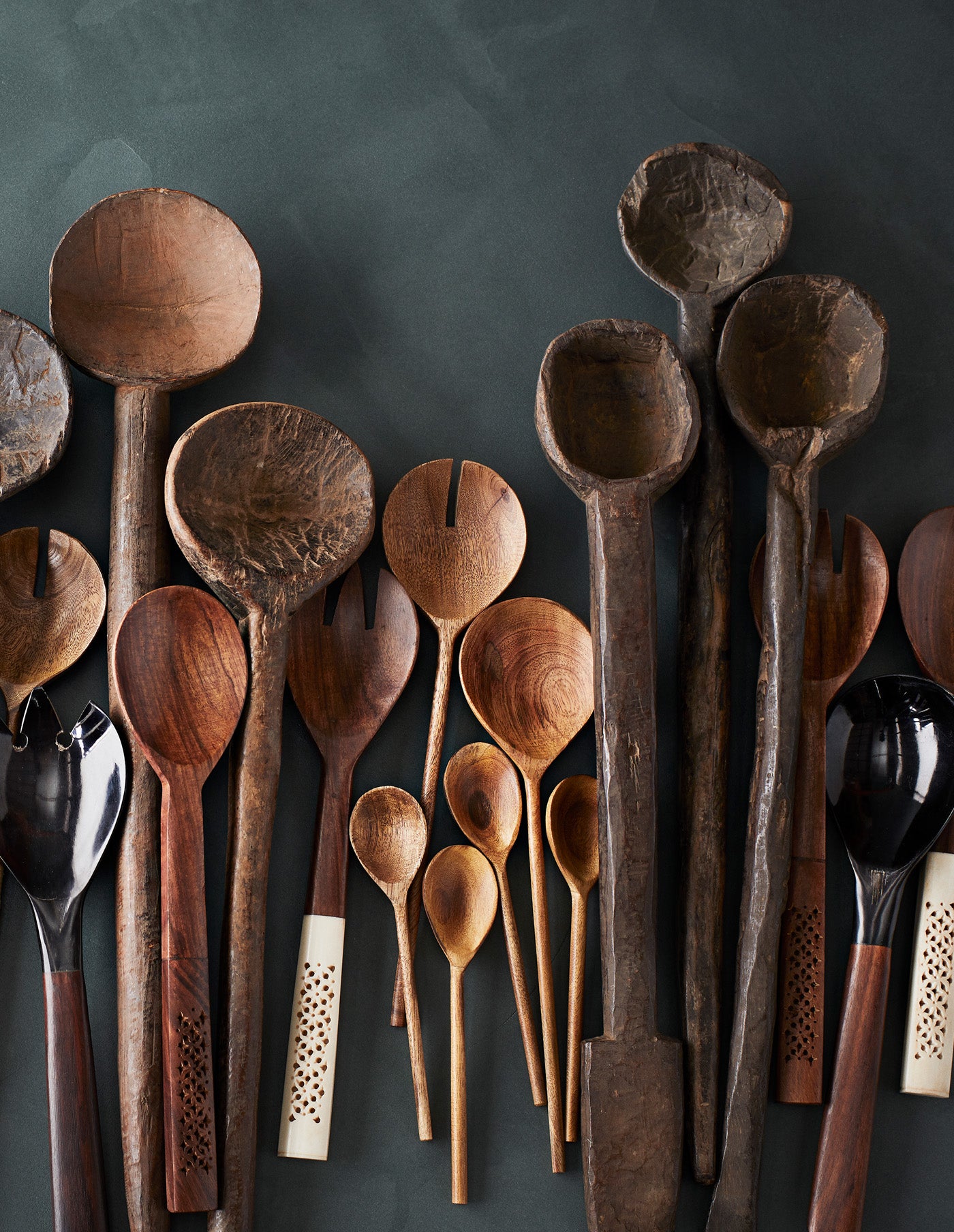 Hand Carved Wooden Serving Spoon, Madam Stoltz