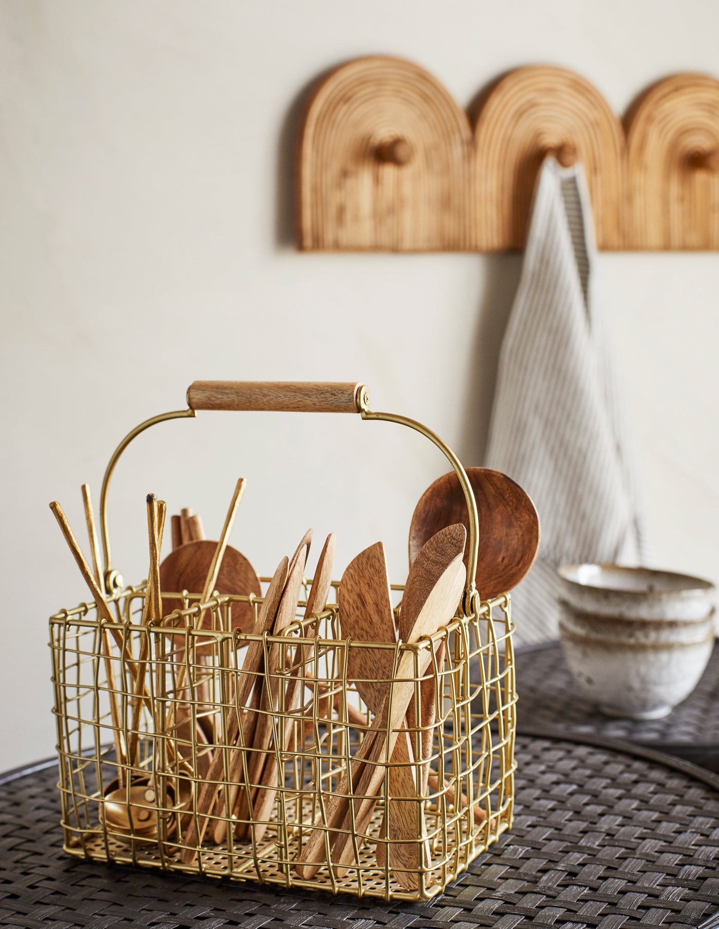 Hand Carved Wooden Serving Spoon, Madam Stoltz