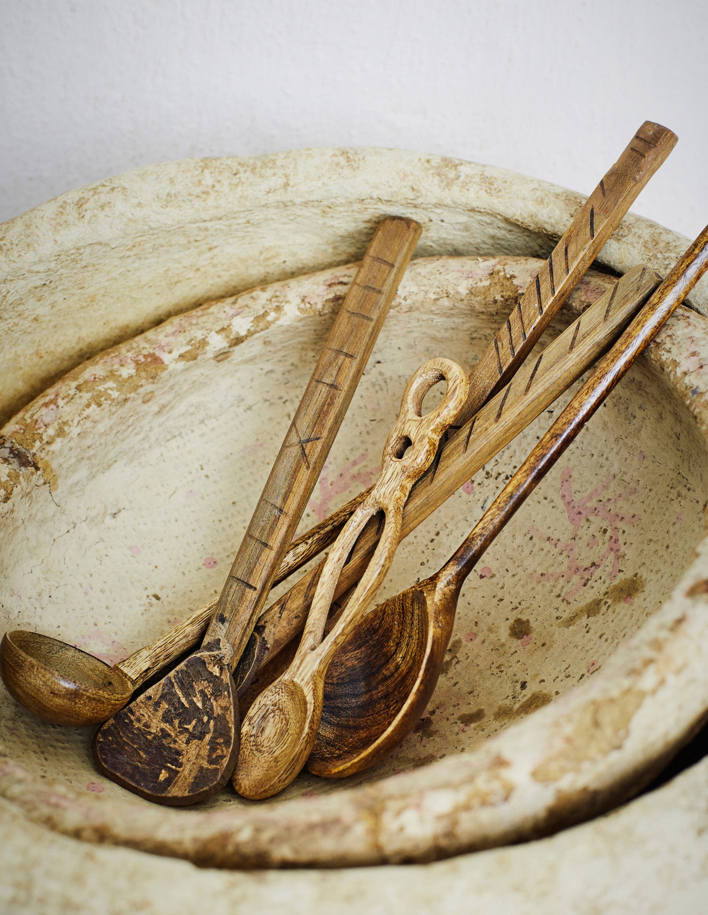 Hand Carved Wooden Serving Spoon, Madam Stoltz