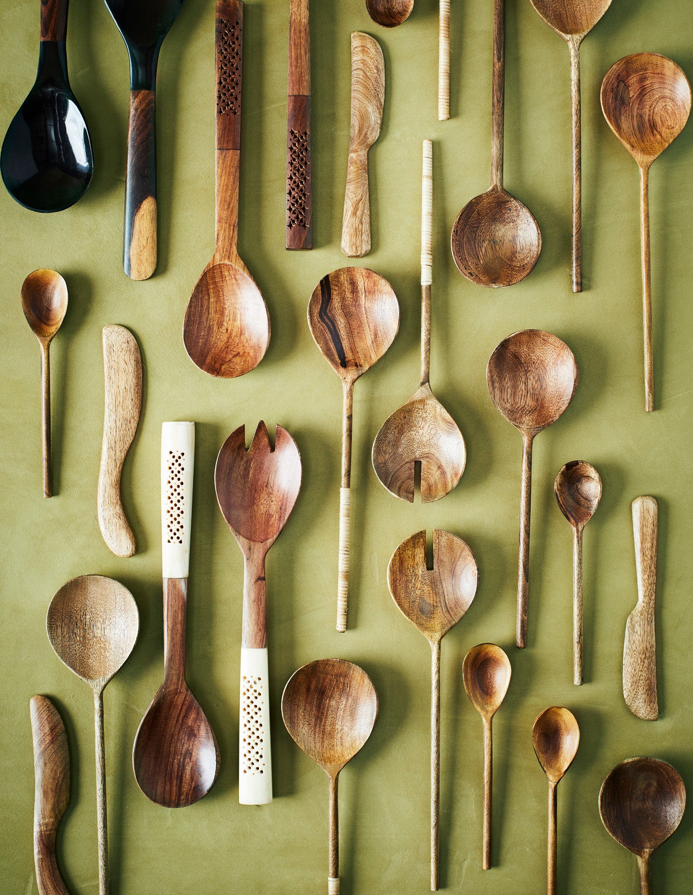 Hand Carved Wooden Serving Spoon, Madam Stoltz