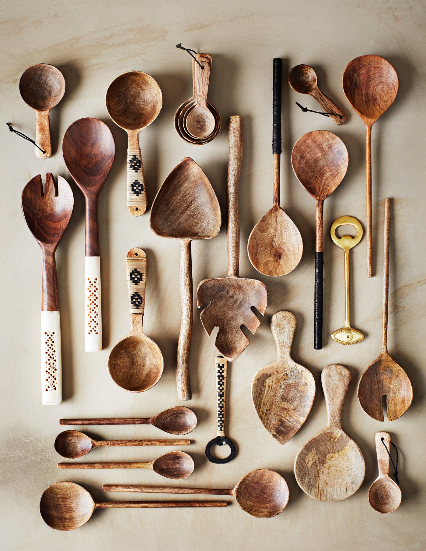 Hand Carved Wooden Serving Spoon, Madam Stoltz