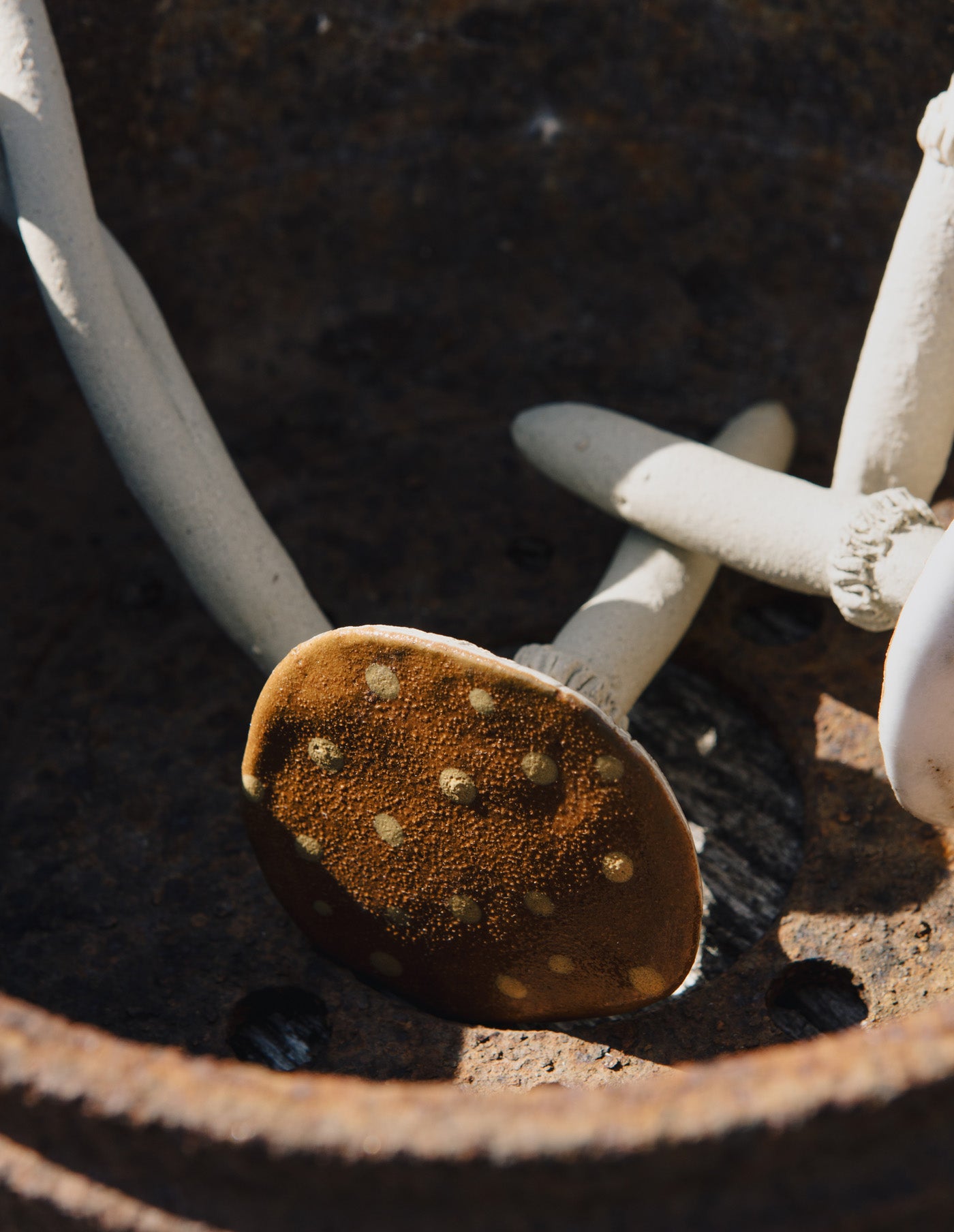 Plant Pot Ceramic Mushrooms, Ferndown Ceramics