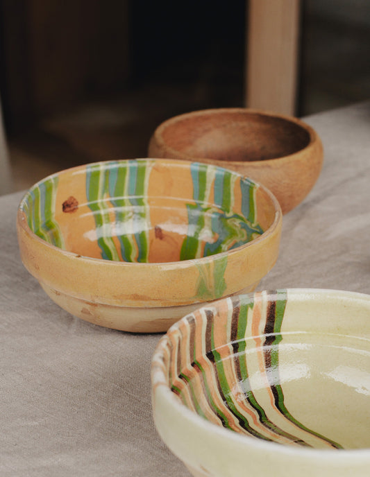 Tonal Hand Painted Earthenware Bowl, Madam Stoltz