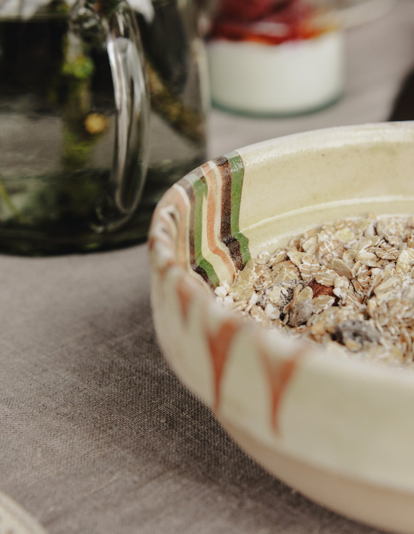 Hand Painted Earthenware Bowl, Madam Stoltz