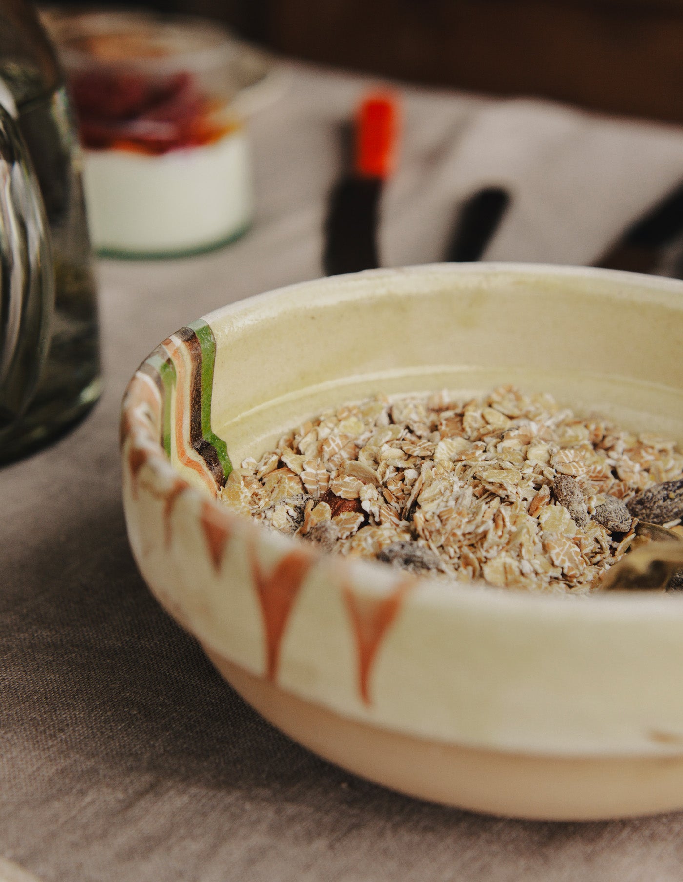 Hand Painted Earthenware Bowl, Madam Stoltz