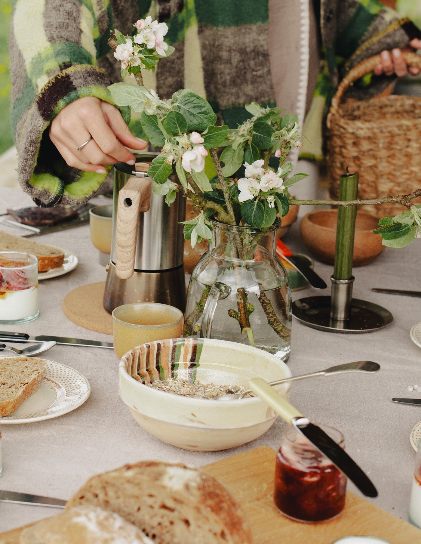 Hand Painted Earthenware Bowl, Madam Stoltz