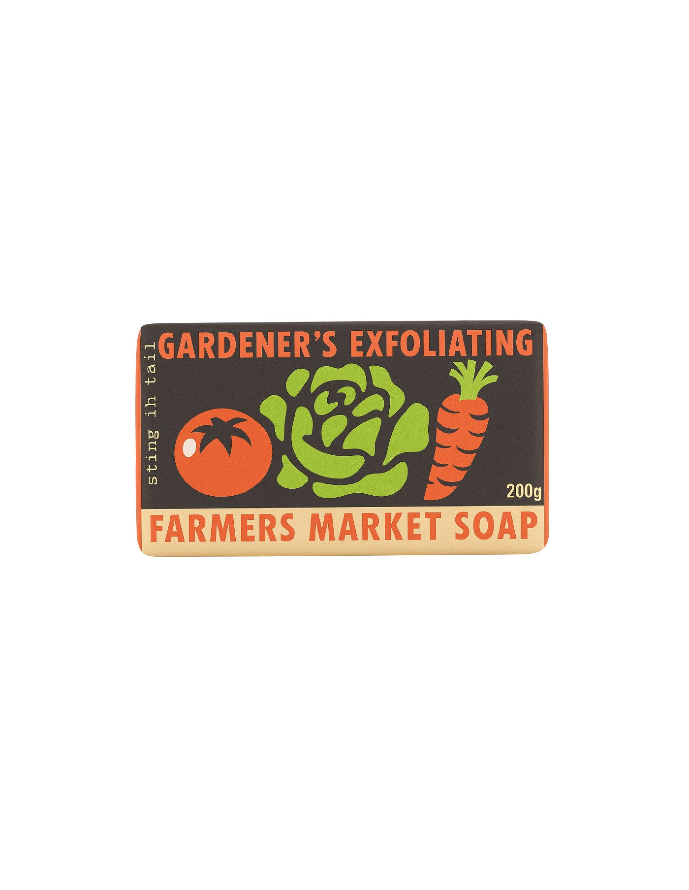 Exfoliting soap bar in paper wrap