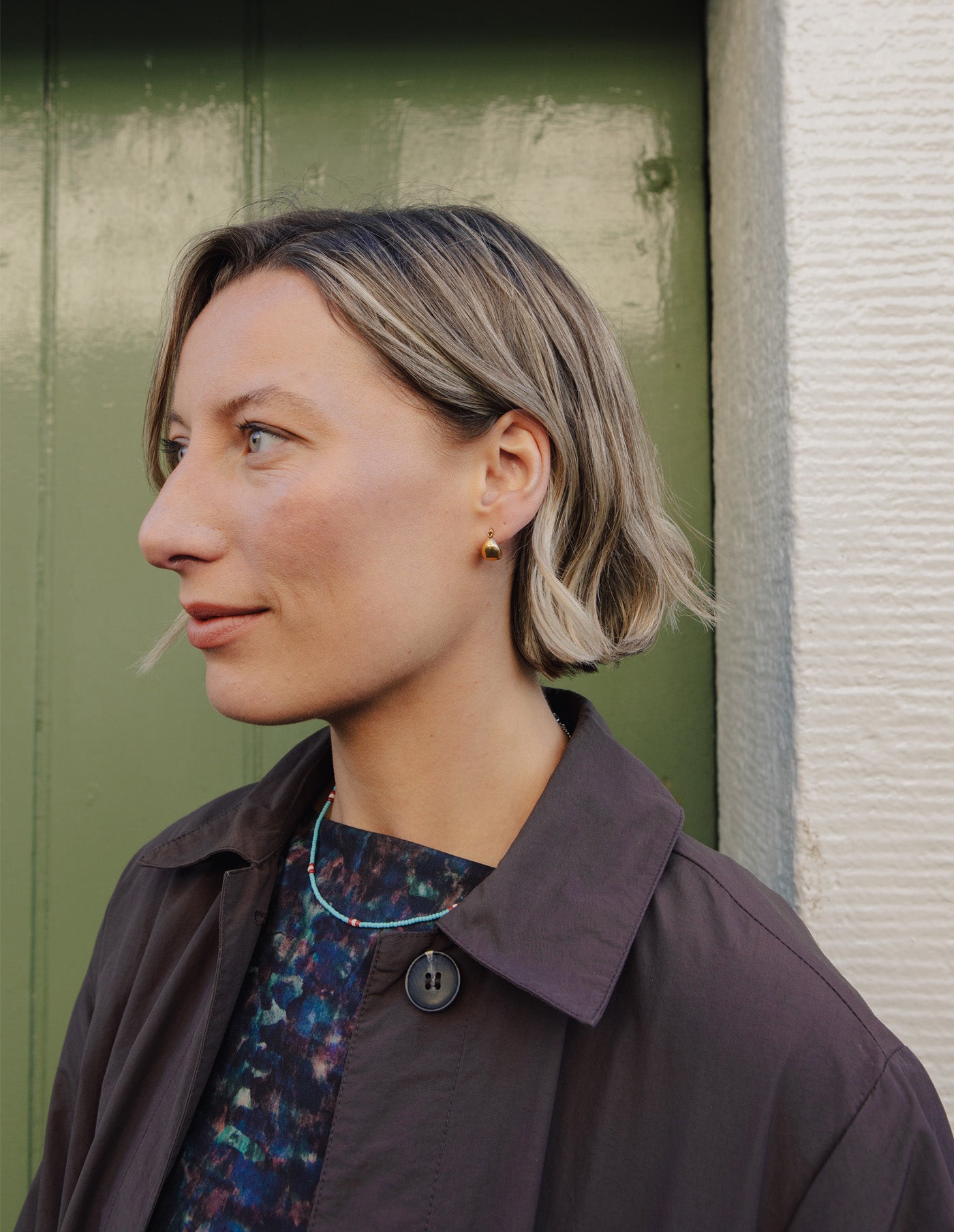 Turquoise and Red Beaded Necklace