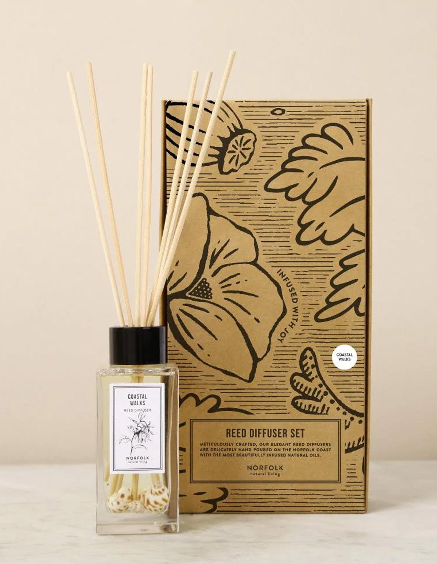 Coastal Walks Reed Diffuser, Norfolk Natural Living