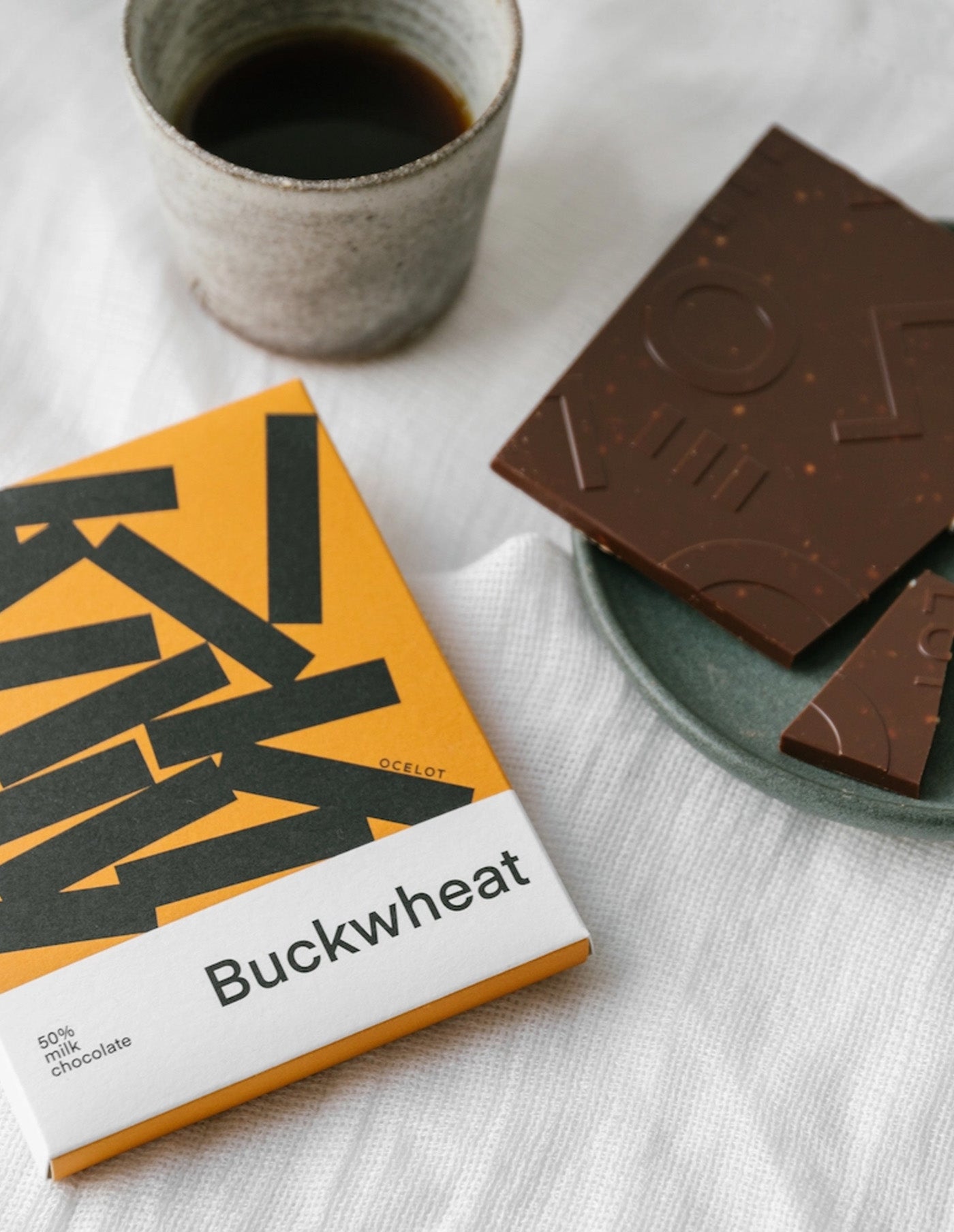 Buckwheat Dark Milk Chocolate, Ocelot