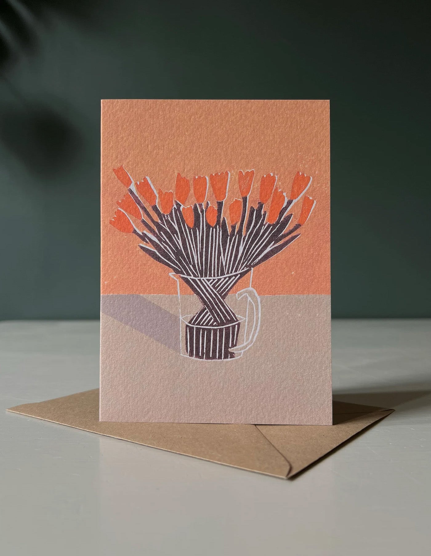 Orange Emperor Greeting Card, Luiza Holub