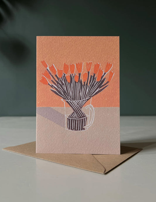Orange Emperor Greeting Card, Luiza Holub