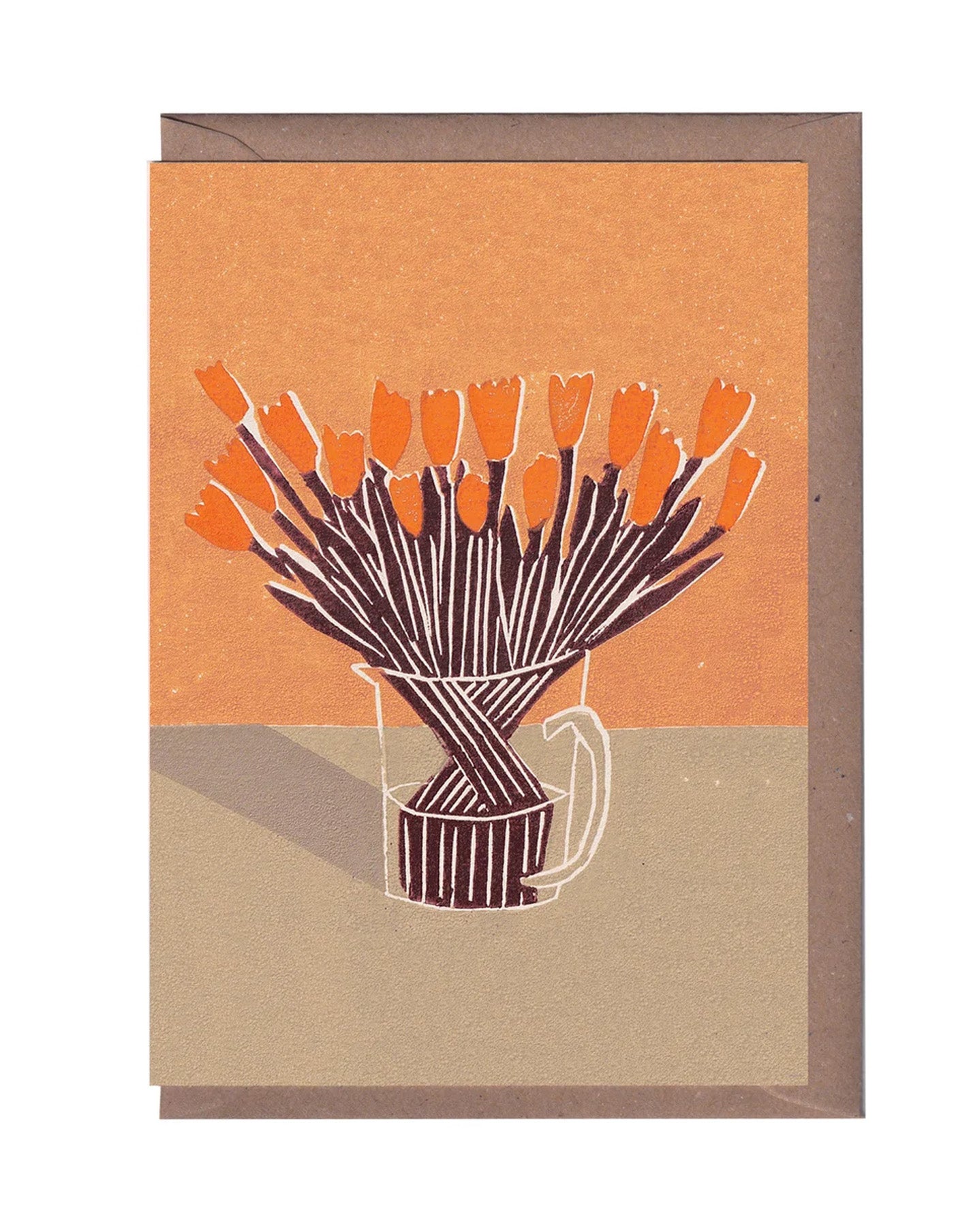 Orange Emperor Greeting Card, Luiza Holub