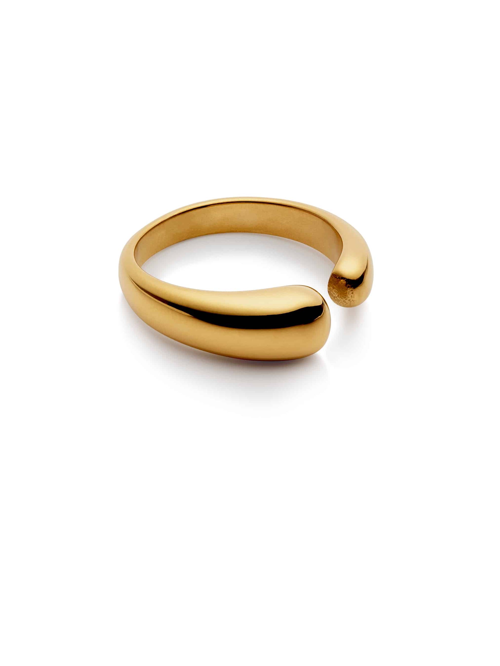 Gold Open Dome Ring, Waterproof