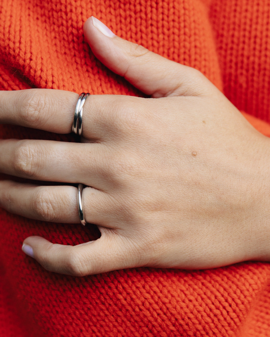 Silver Entwine Ring, Tarnish-Free Silver Plating