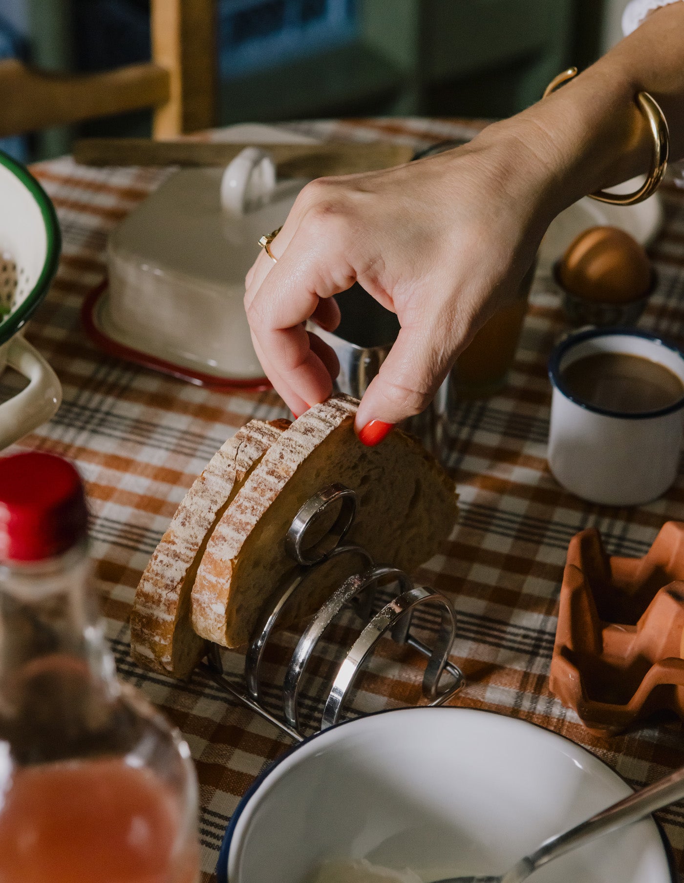 Stainless Steel 4 Slice Toast Rack