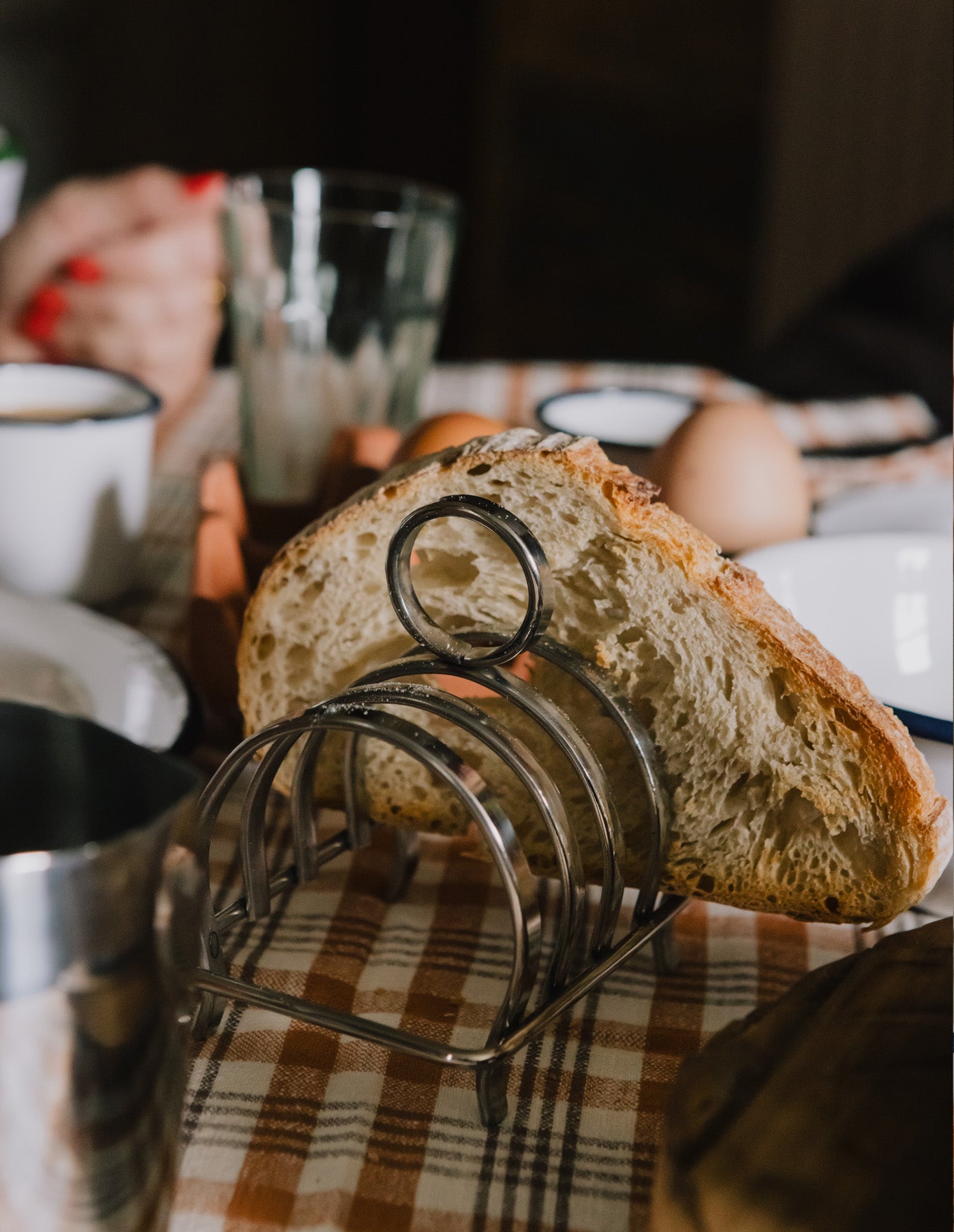 Stainless Steel 4 Slice Toast Rack