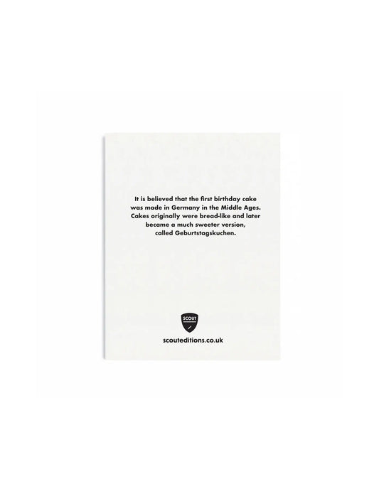 White card with black text and a small logo on a white background