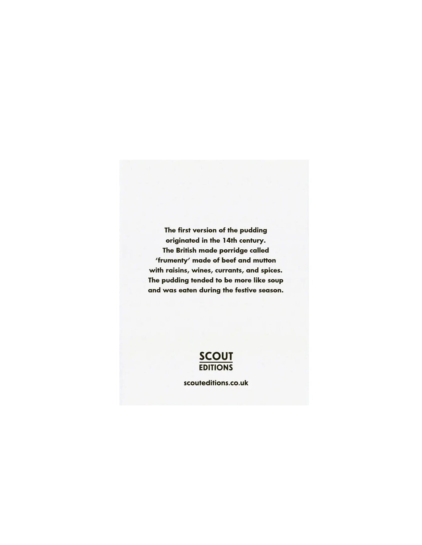Text on a white background with 'Scout Editions' branding.