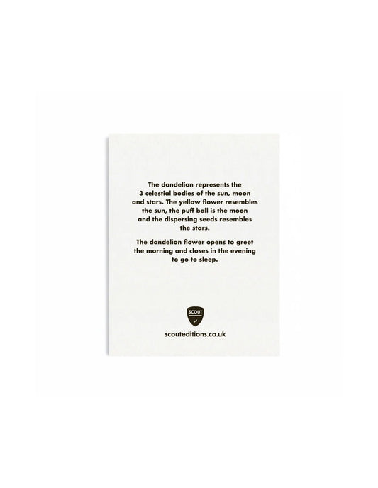 Dandelion Mini Greeting Card, Scout Editions