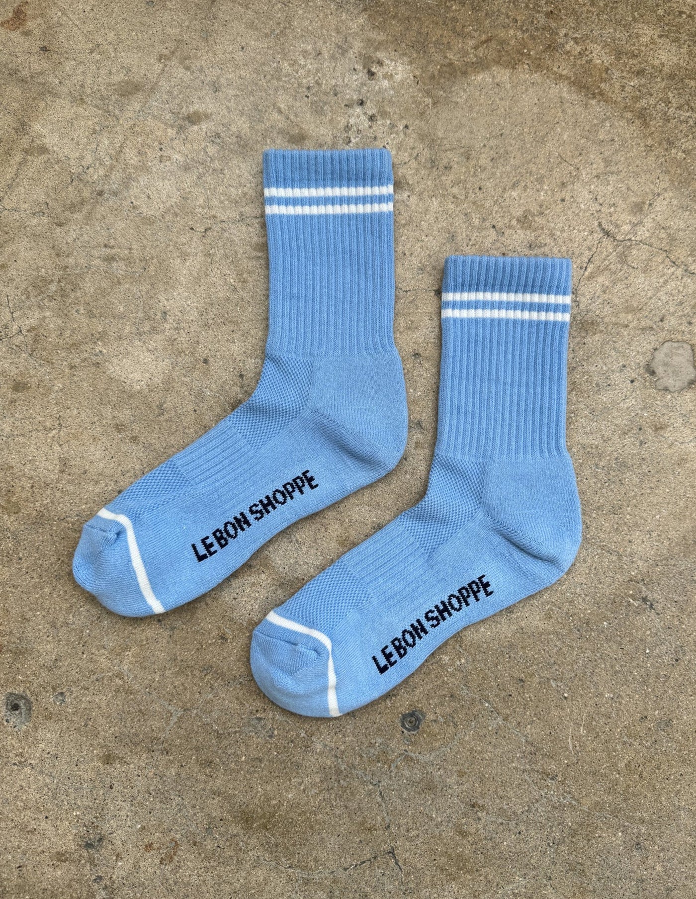 French Blue Boyfriend Socks, Le Bon Shoppe