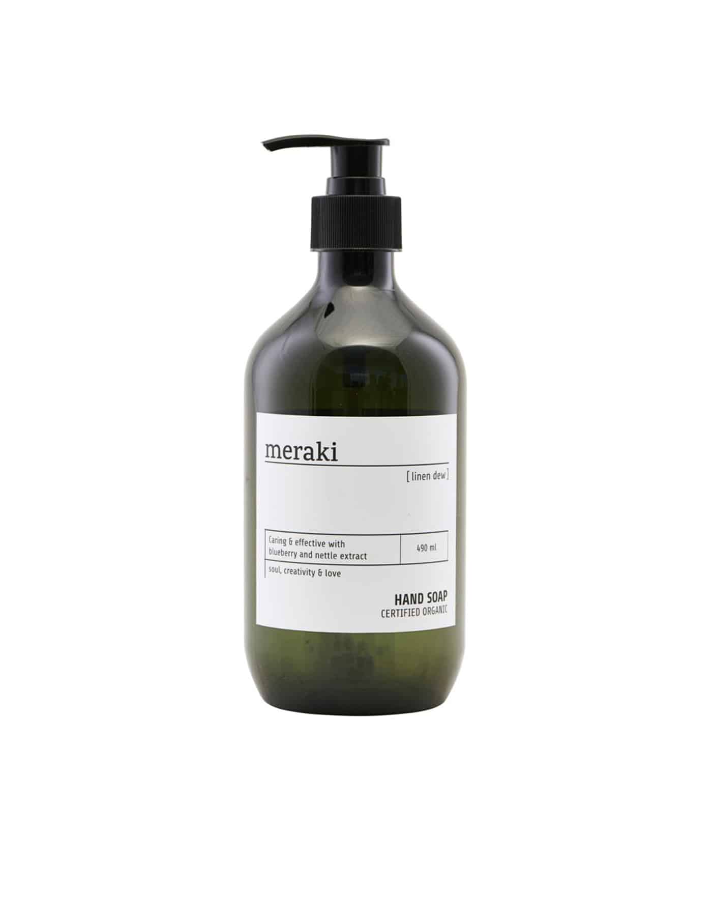 Linen Dew Organic Hand Soap, Meraki
