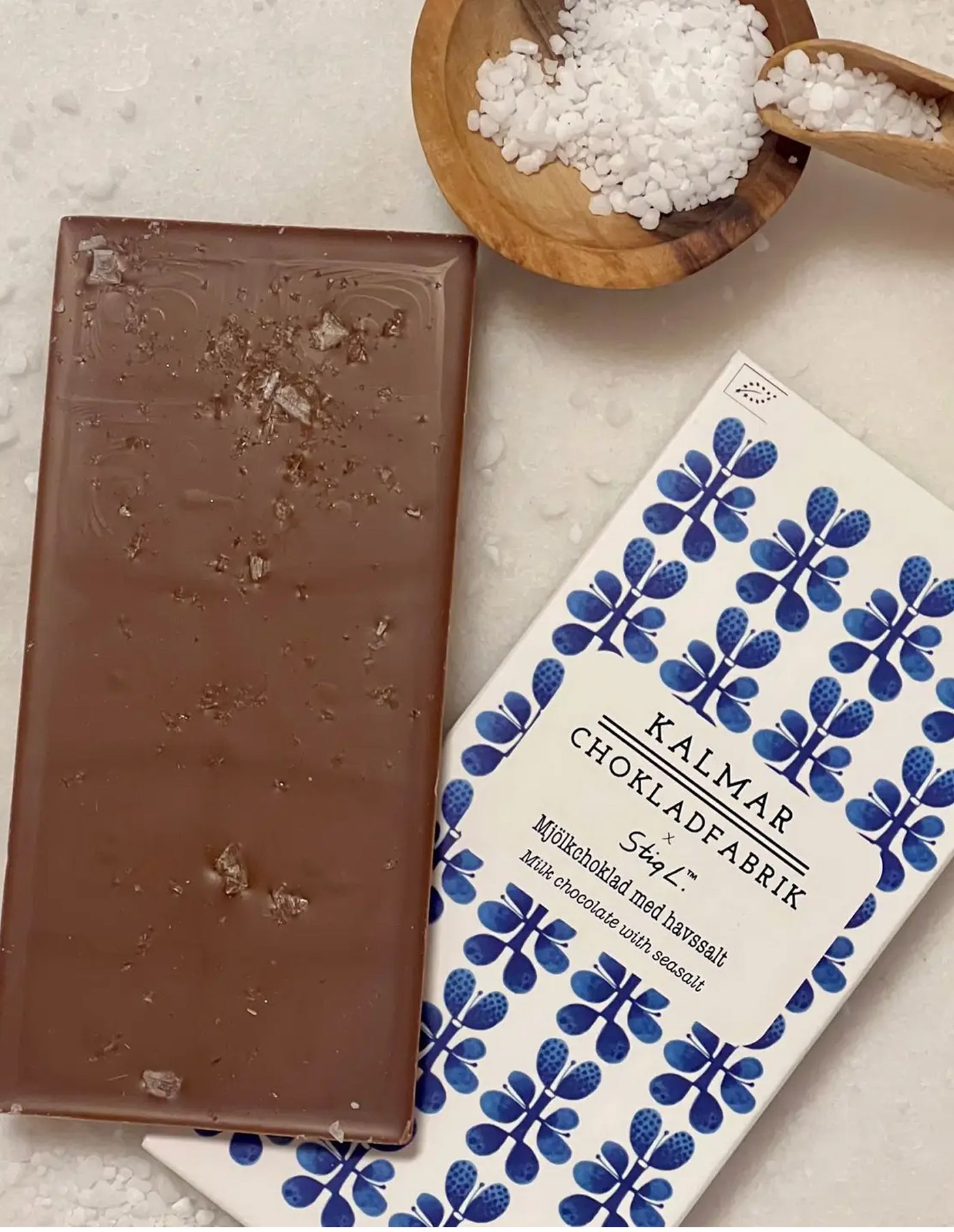 Milk Chocolate with Sea Salt, Kalmar Chokladfabrik