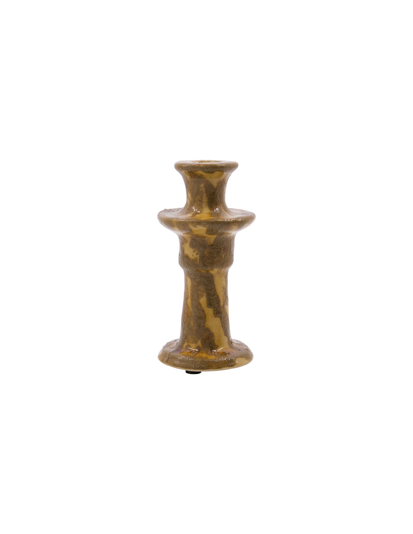 Yellow Ceramic Candle Stand, House Doctor