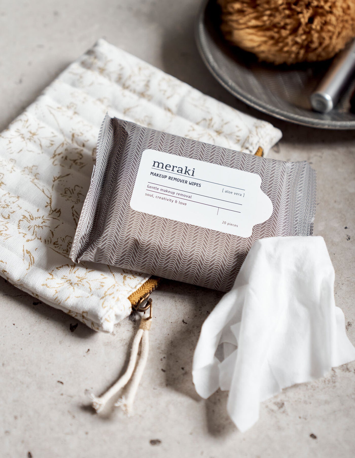 Aloe Vera Make-Up Remover Wipes, Meraki