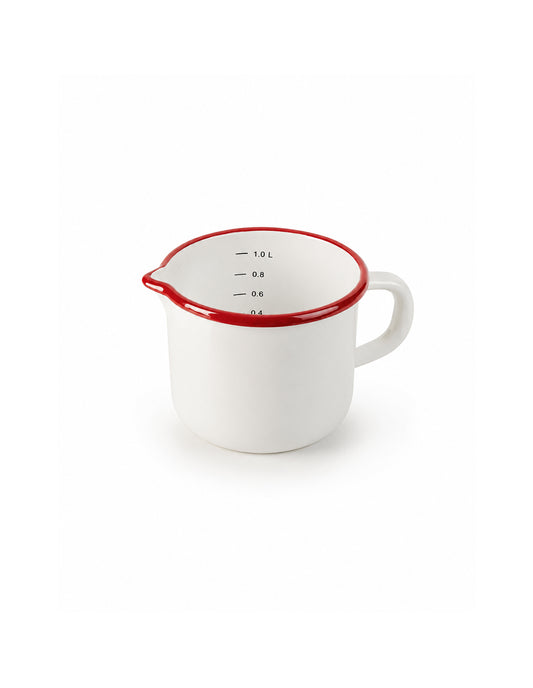 Bordeaux Enamel Measuring Cup