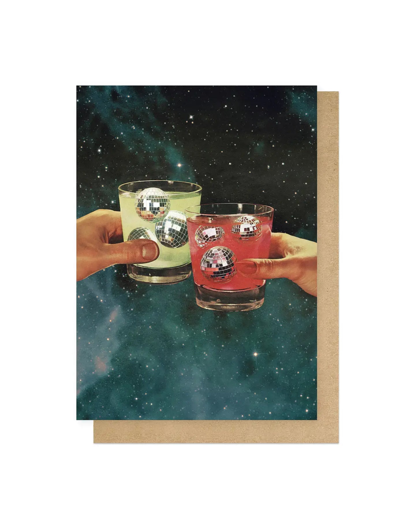 Cosmic Cheers Greeting Card, East End Prints