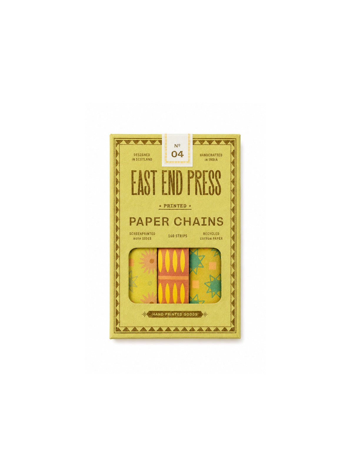 Yellow and Green Paper Chain Kit, East End Press