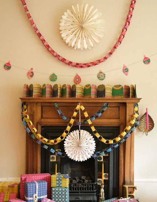 Yellow and Green Paper Chain Kit, East End Press