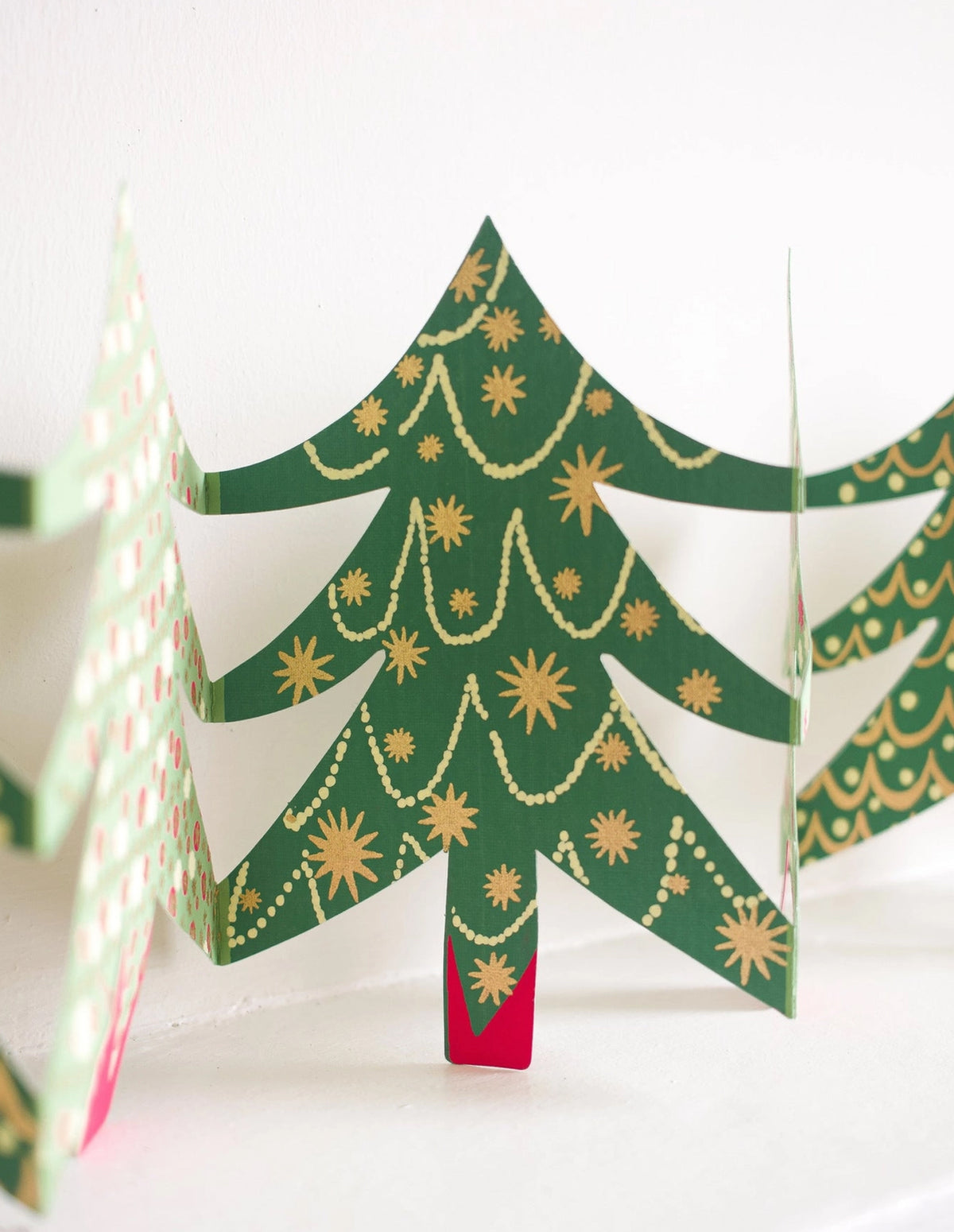 Christmas Trees Concertina Garland, East End Press