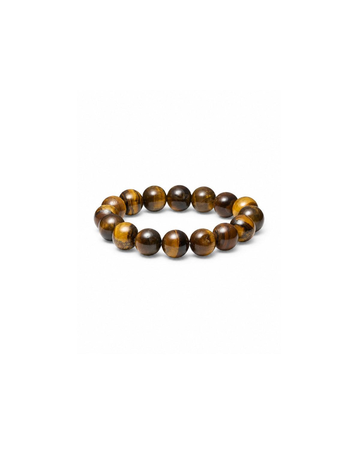 Chunky Tiger Eye Brown Stretch Bracelet, Soi