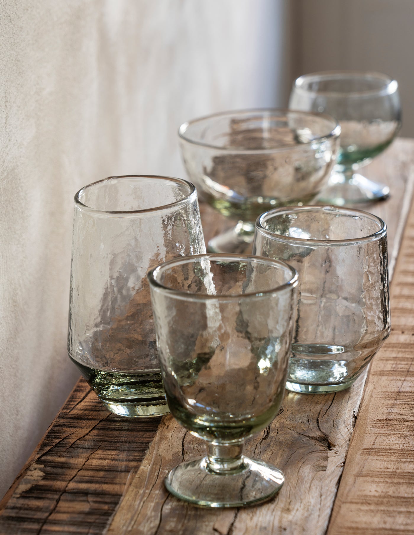 Hammered Short Wine Glass, Madam Stoltz