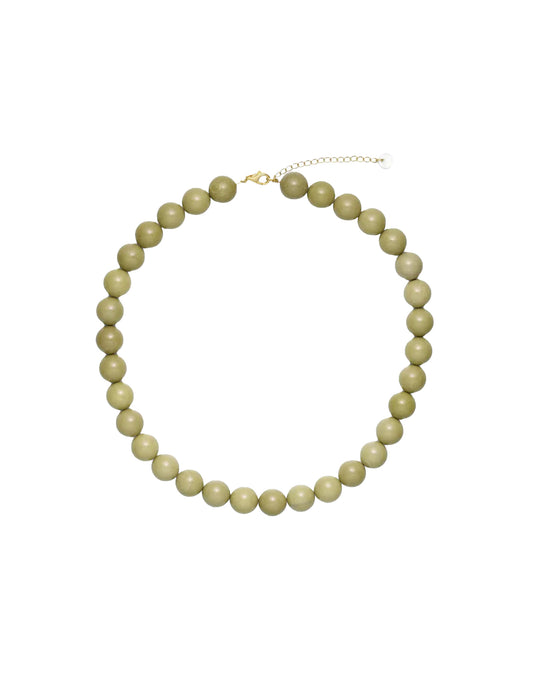 Faro Green Alashan Agate Necklace, Soi