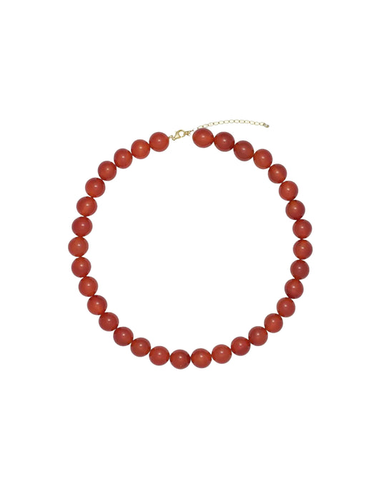 Faro Red Jade Necklace, Soi