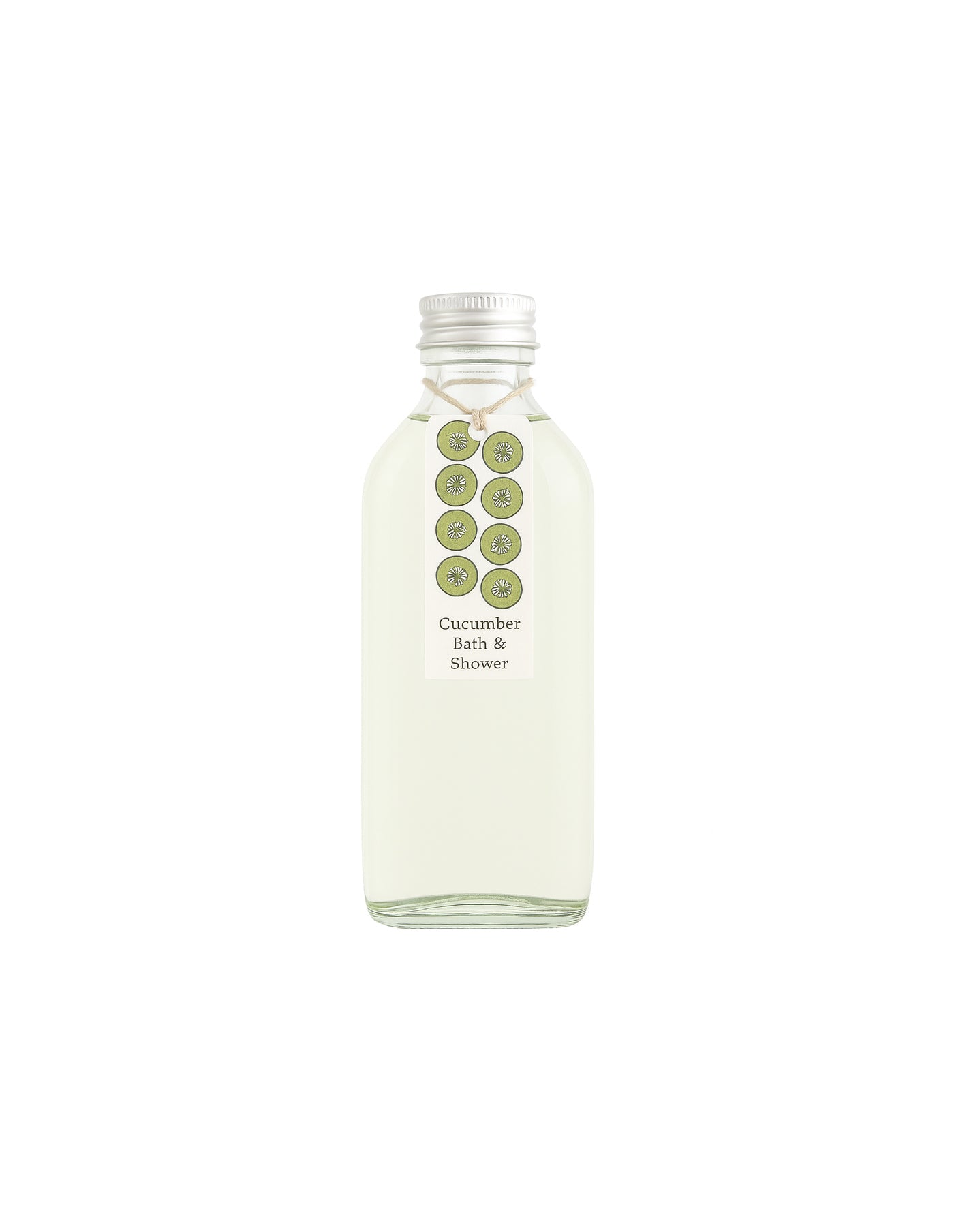 Bottle of Cucumber Bath & Shower product on a white background