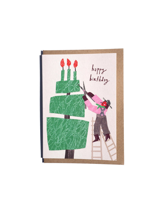 Birthday Topiary Greeting Card, Cait McEniff