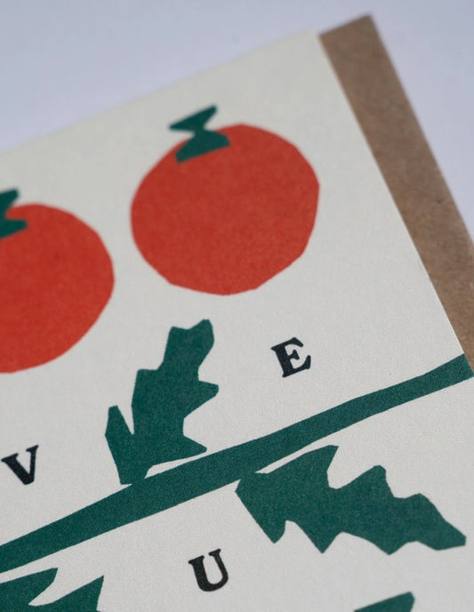 Love You Tomatoes Greeting Card, Cait McEniff