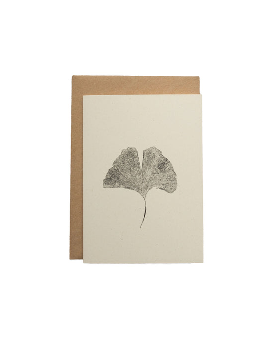 Ginkgo Leaf Greeting Card, Alicia Breakspear