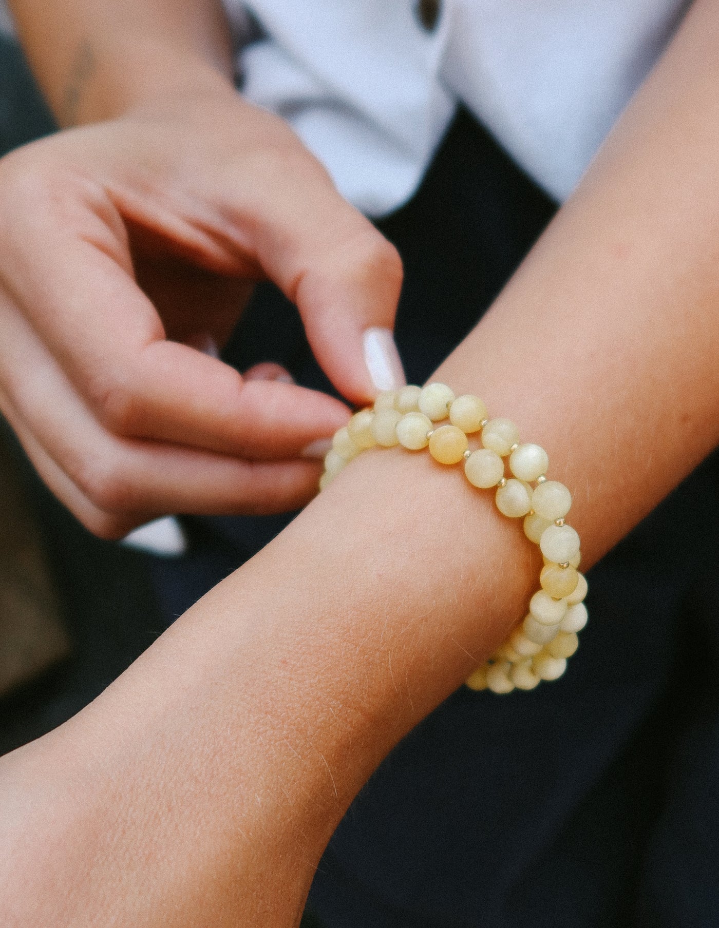 Hailey Yellow Jade Necklace, Soi