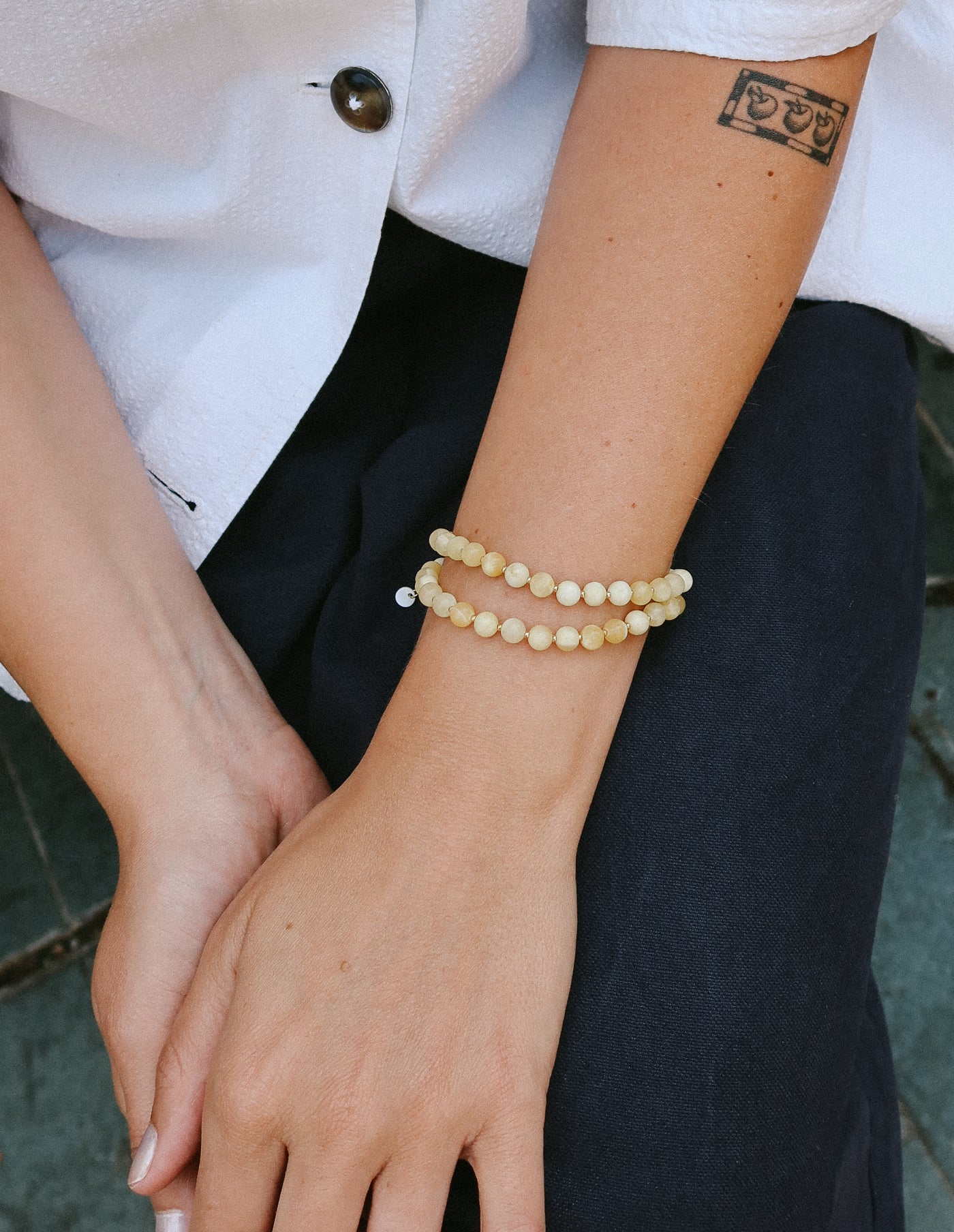 Hailey Yellow Jade Necklace, Soi