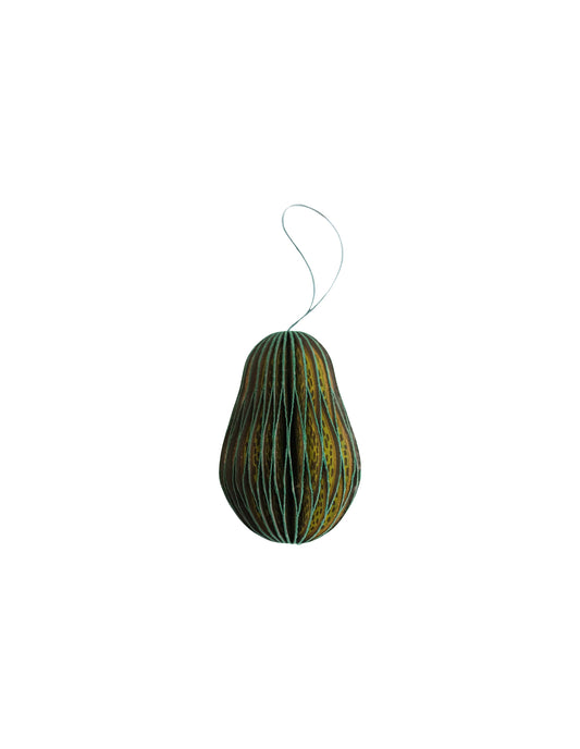 Avocado Honeycomb Paper Ornament, East End Press