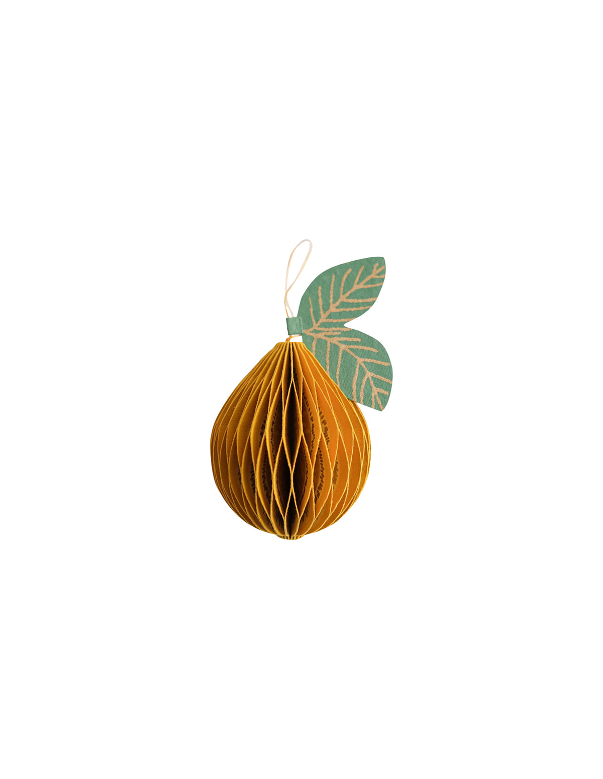 Lemon Honeycomb Paper Ornament, East End Press